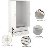 Wardrobe Armoire Closet with Drawers for Hanging Clothes