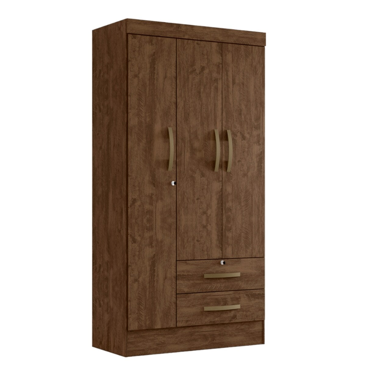 Wardrobe Caribe Brown And 2 Locks
