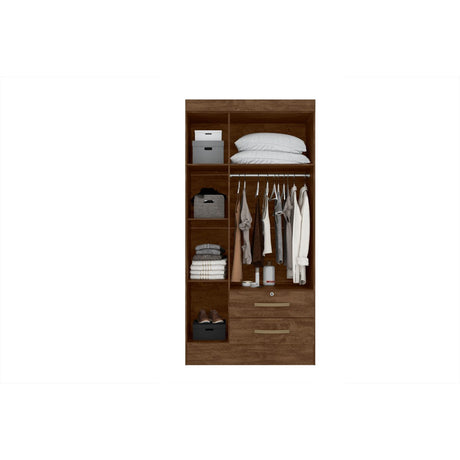 Wardrobe Caribe Brown And 2 Locks