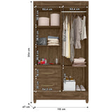 Wardrobe Madri Brown And Legs