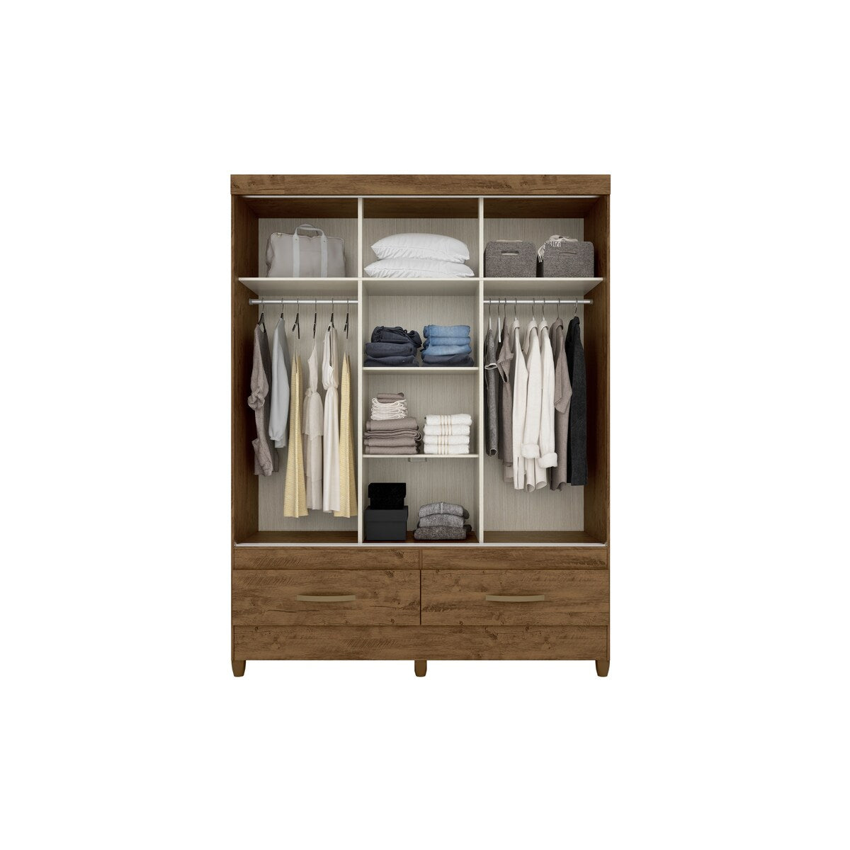 Wardrobe New Suecia Brown/Hazelnut Flex And Legs