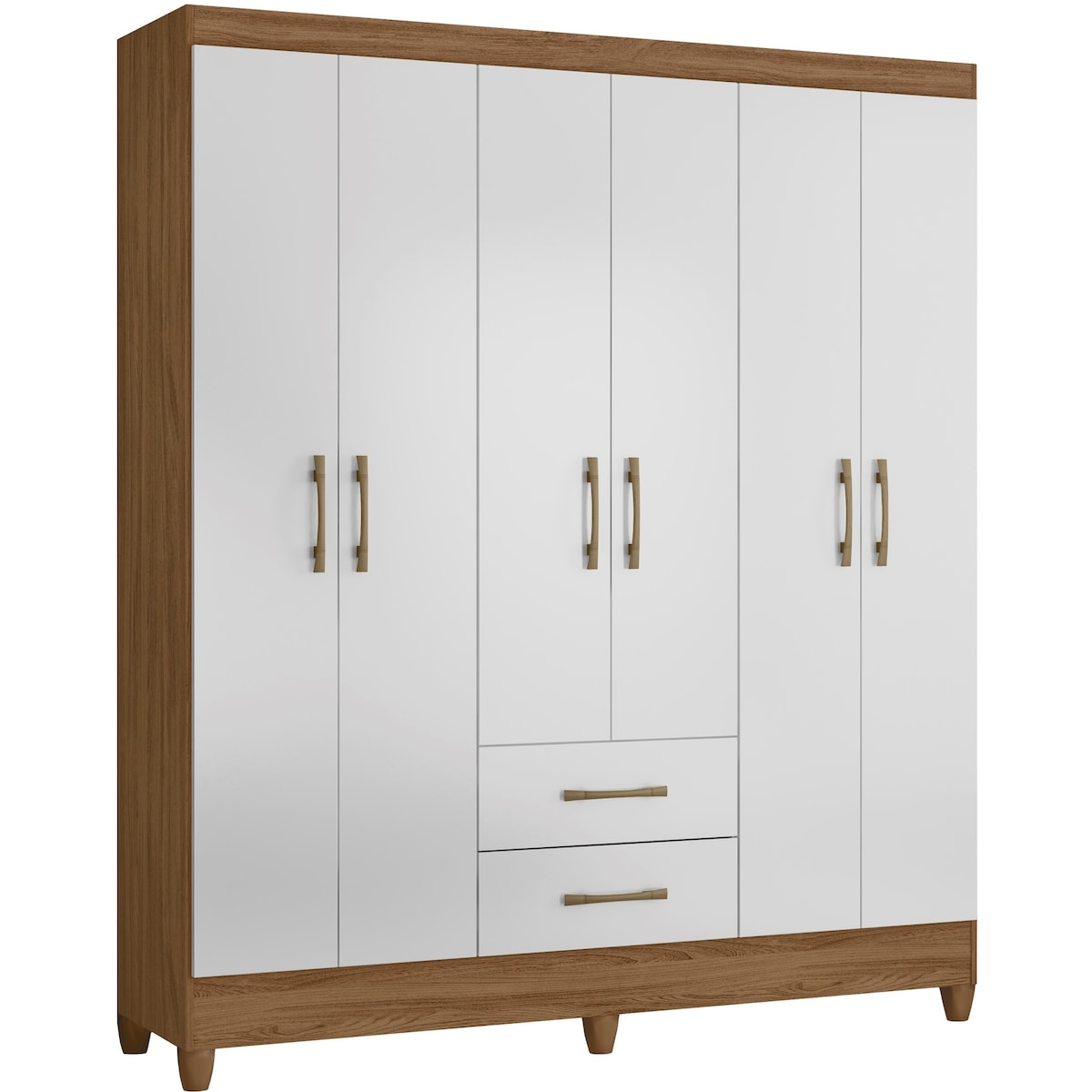 Wardrobe Panama Naturale/White And Legs