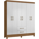 Wardrobe Panama Naturale/White And Legs
