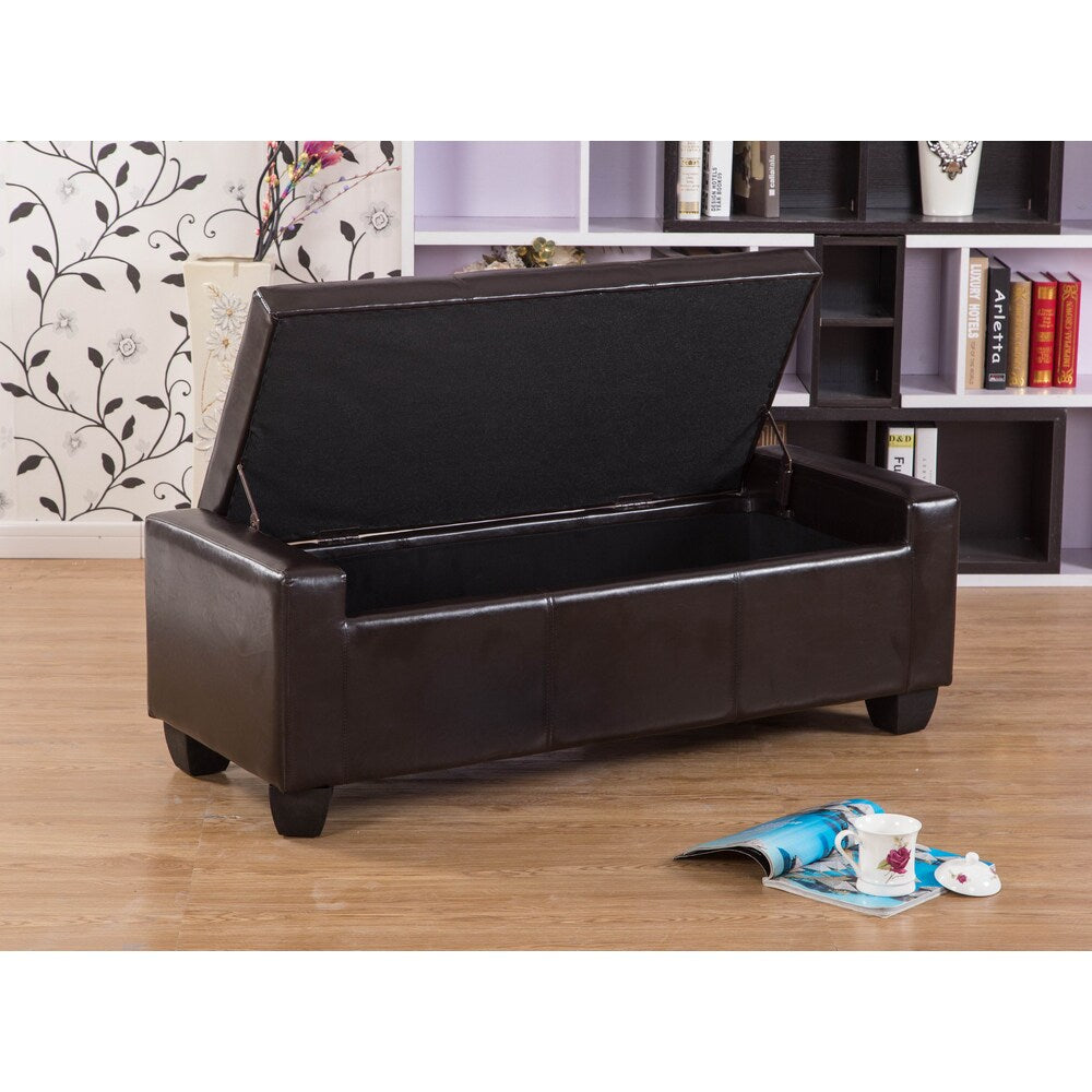 Warehouse of Tiffany Mackenzie Brown 52-inch Storage Ottoman