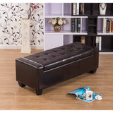 Warehouse of Tiffany Mackenzie Brown 52-inch Storage Ottoman