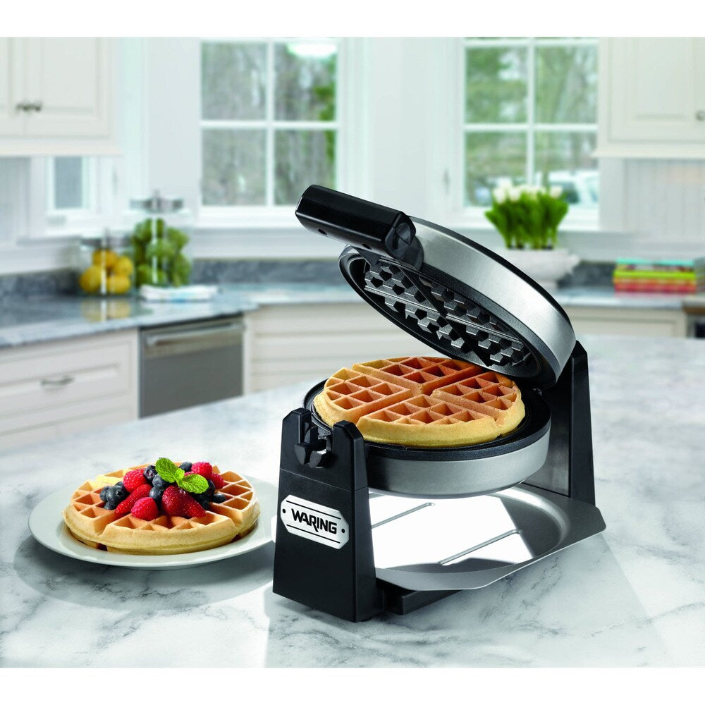 Waring Pro WMK200 Belgian Waffle Maker, Stainless Steel/ Black (Refurbished)
