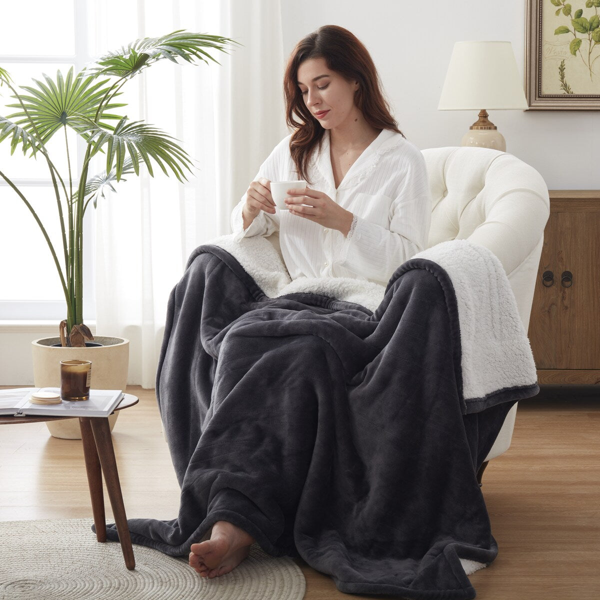 Warmrest Electric Throw Blanket Heated Blanket