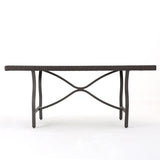 Warwick Outdoor 7-piece Rectangle Dining Set by Christopher Knight Home