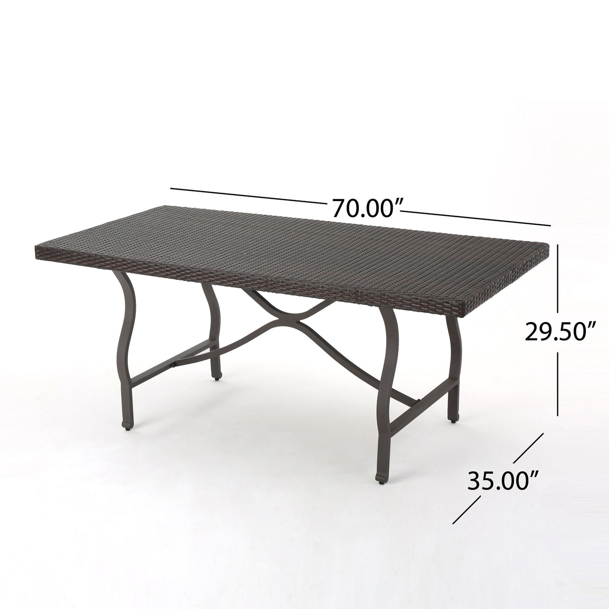 Warwick Outdoor 7-piece Rectangle Dining Set by Christopher Knight Home