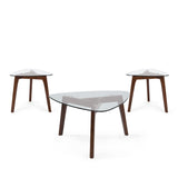 Wasco Indoor Wood and Glass Table Set by Christopher Knight Home