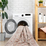 Washable 2'6"x10"' Area Rugs for Living Room Stain Resistant Carpet Vintage Rugs for Bedroom with Non Slip Backing Home Decor