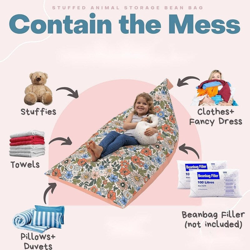 Washable Bean Bag Chair for Kids