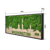 Washington Moss City Silhouette Metal Wall Art