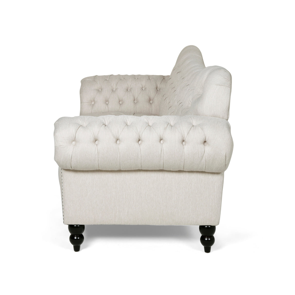 Wastacio Chesterfield Button-tufted Sofa by Christopher Knight Home - 34.00"D x 84.50"W x 37.50"H