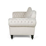 Wastacio Chesterfield Button-tufted Sofa by Christopher Knight Home - 34.00"D x 84.50"W x 37.50"H