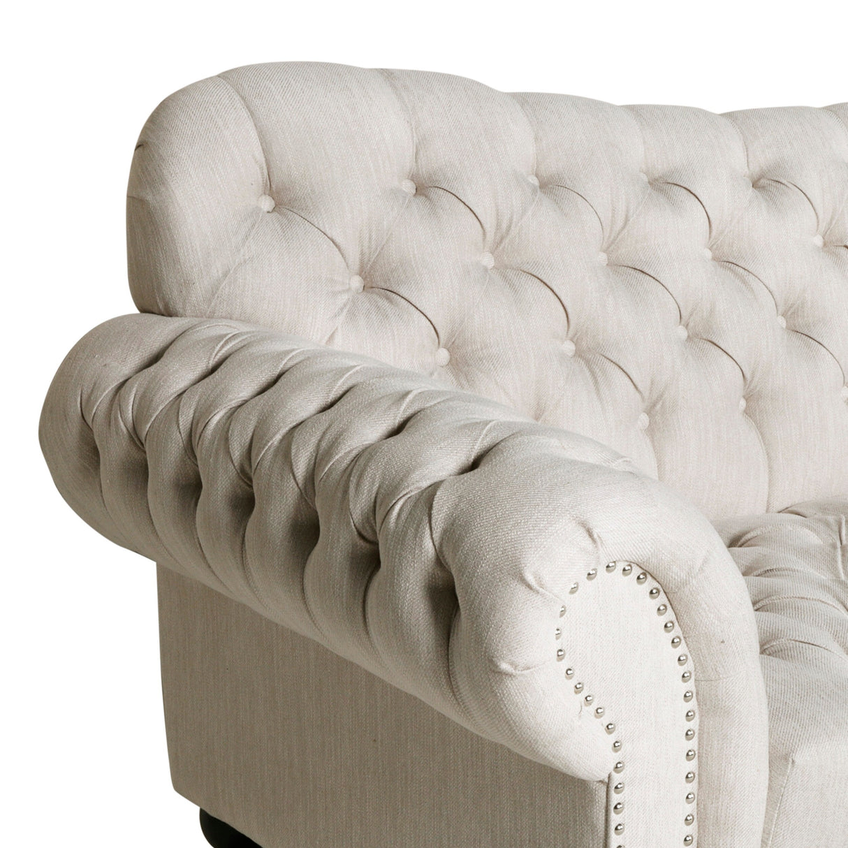 Wastacio Chesterfield Button-tufted Sofa by Christopher Knight Home - 34.00"D x 84.50"W x 37.50"H