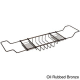 Water Creation Expandable Bath Caddy For The Elegant Tub in Chrome Finish