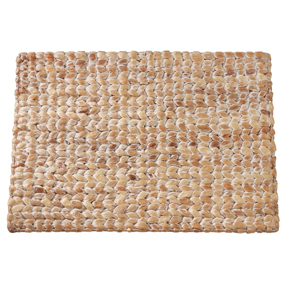 Water Hyacinth Placemats With Woven Design (Set of 4)