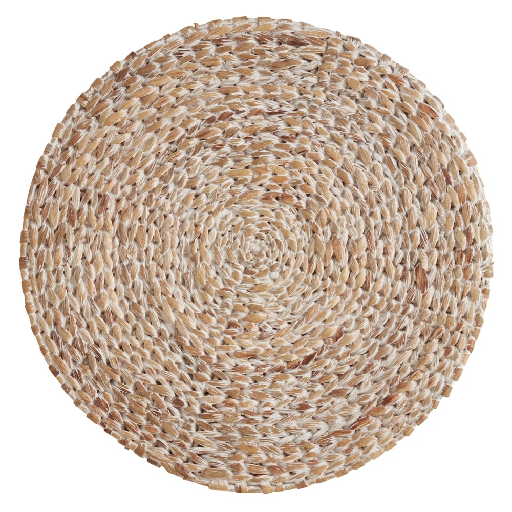 Water Hyacinth Placemats With Woven Design (Set of 4)