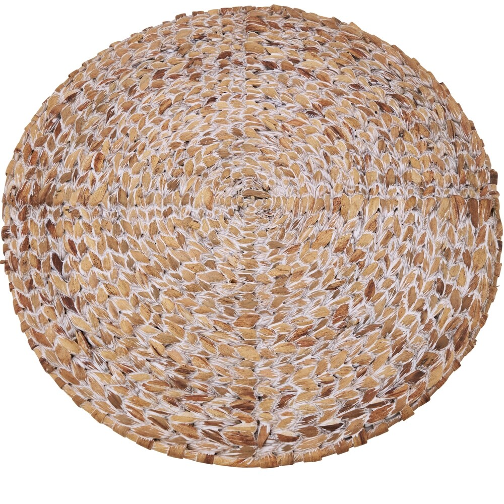 Water Hyacinth Placemats With Woven Design (Set of 4)