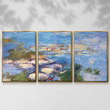 Water Lilies, 1917 - Multi Piece Framed Canvas