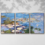 Water Lilies, 1917 - Multi Piece Framed Canvas
