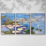 Water Lilies, 1917 - Multi Piece Framed Canvas
