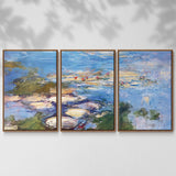 Water Lilies, 1917 - Multi Piece Framed Canvas