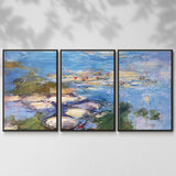 Water Lilies, 1917 - Multi Piece Framed Canvas