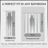Water Repellent Shower Curtains - 72" x 72" Shower Curtain Liner Boho