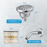 Water Softener Filter Fixed showerheads, 7 Spray Modes