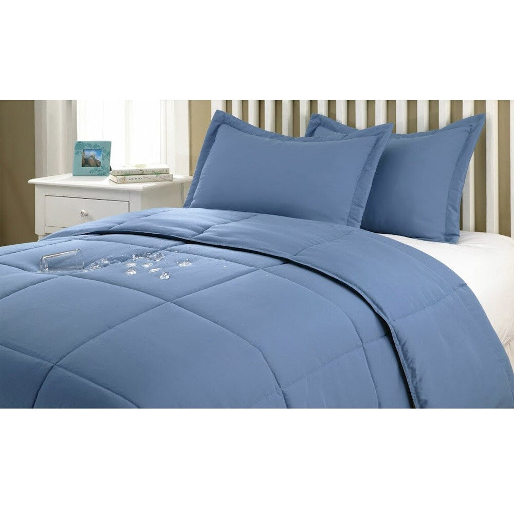 Water and Stain Resistant Down Alternative 3-piece Comforter Set