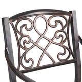 Waterbury Outdoor 26.75" Circular 3 Piece Aluminum Bar Height Set by Christopher Knight Home