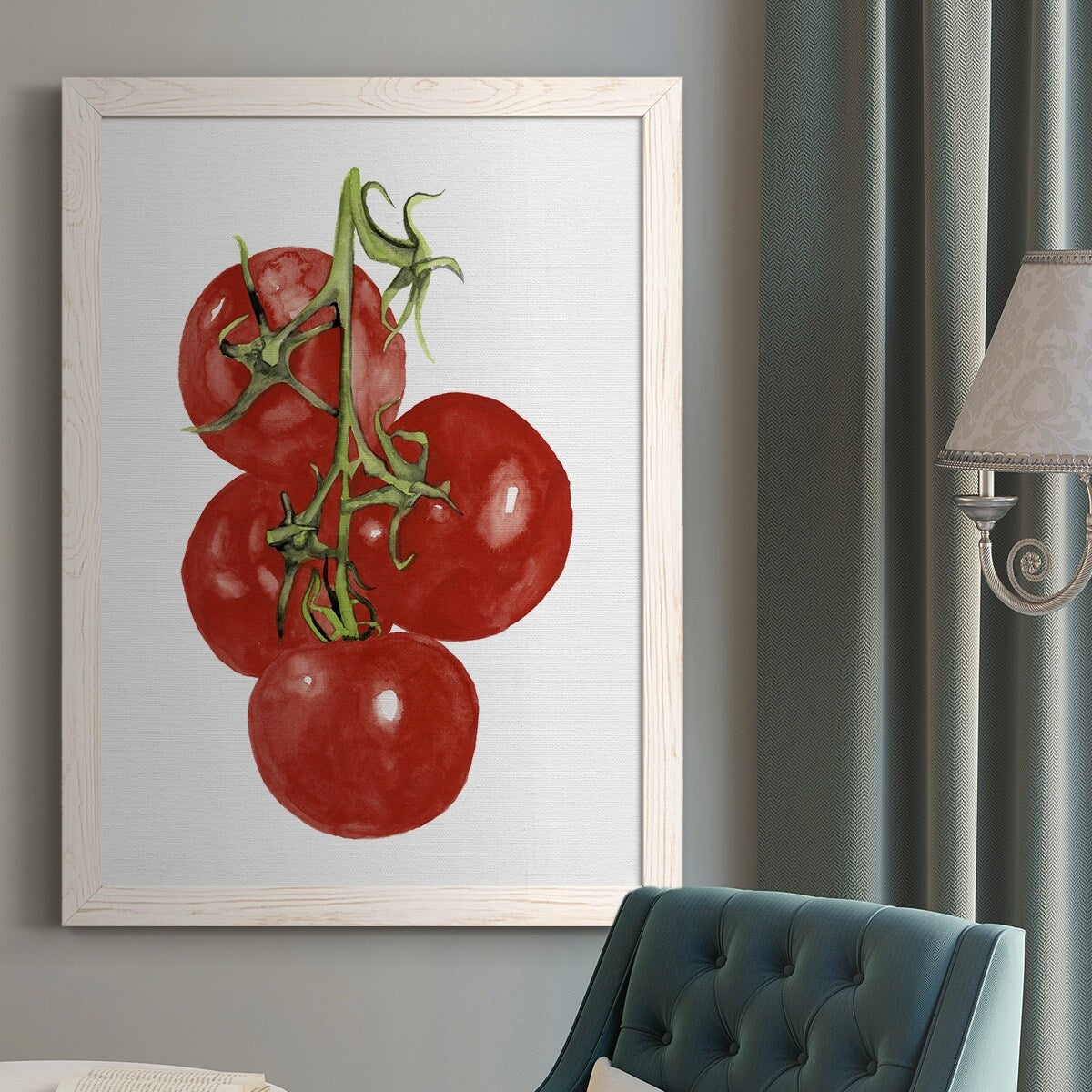 Watercolor Veggie IV-Premium Framed Canvas - Ready to Hang