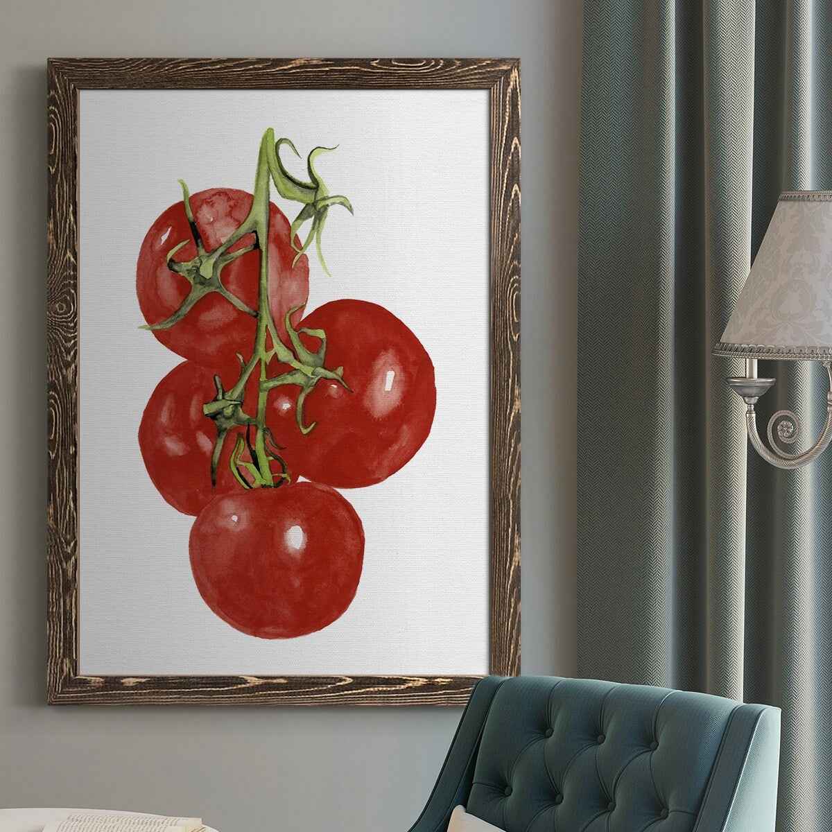 Watercolor Veggie IV-Premium Framed Canvas - Ready to Hang