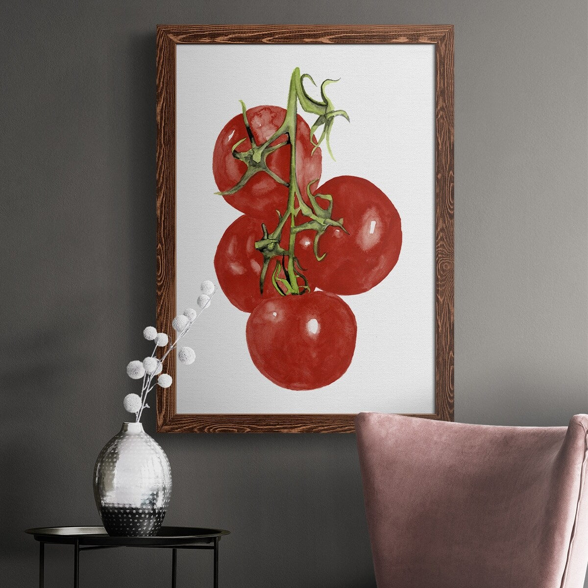 Watercolor Veggie IV-Premium Framed Canvas - Ready to Hang