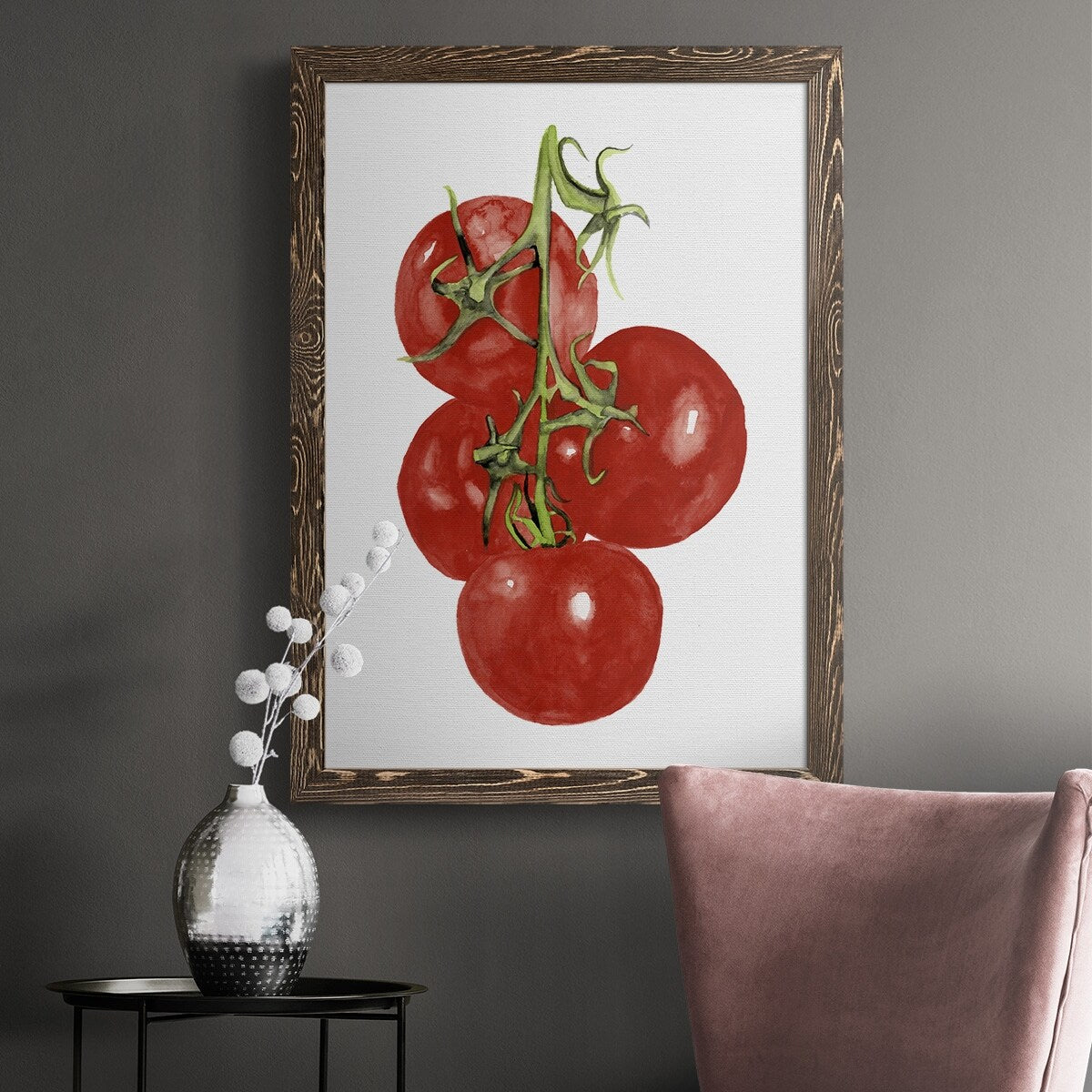 Watercolor Veggie IV-Premium Framed Canvas - Ready to Hang
