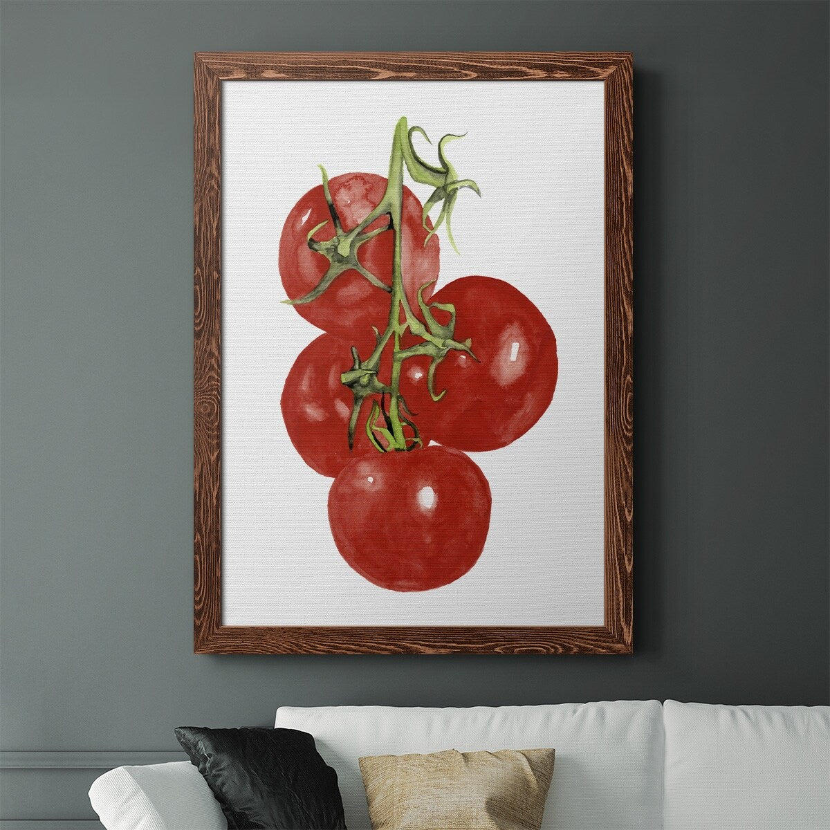 Watercolor Veggie IV-Premium Framed Canvas - Ready to Hang