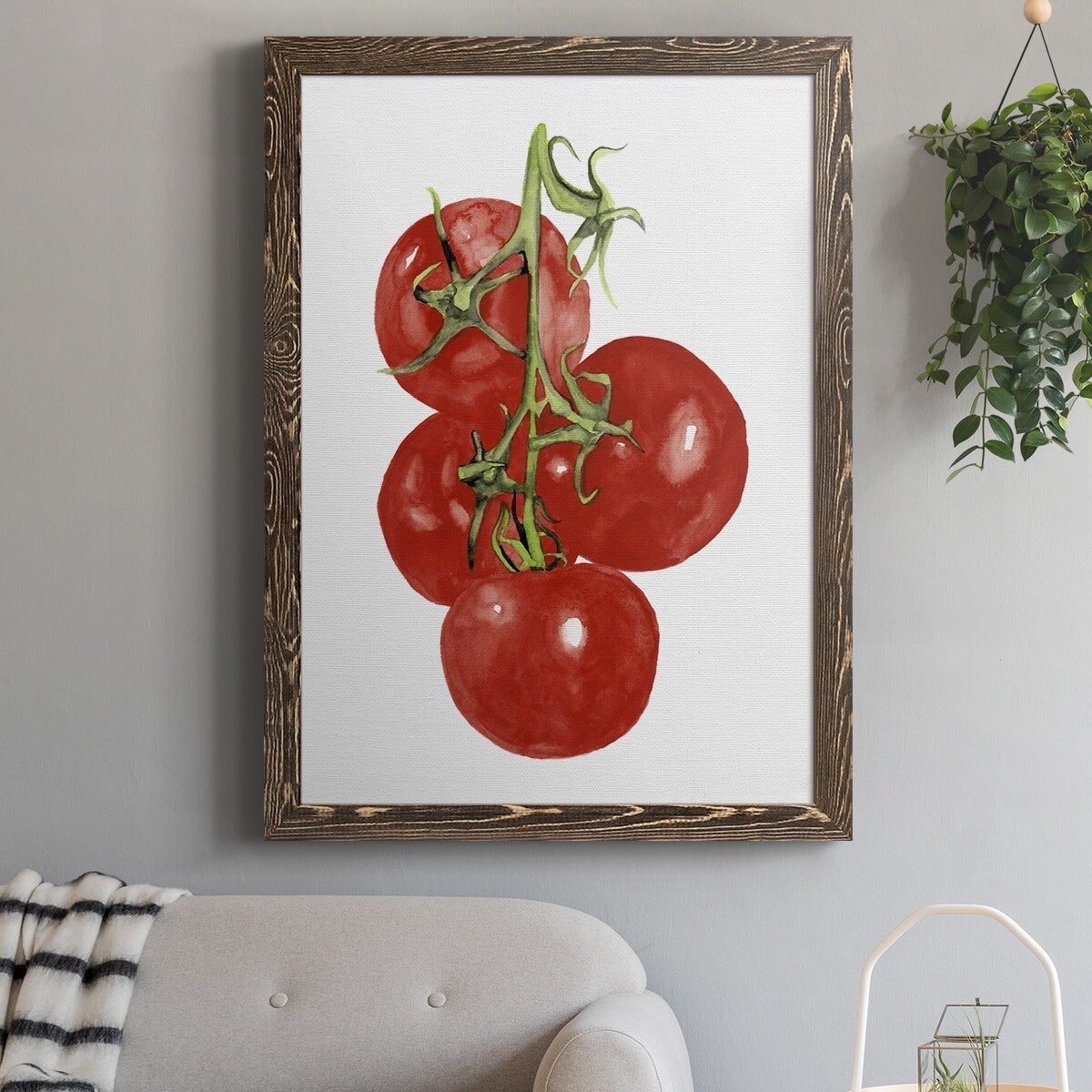 Watercolor Veggie IV-Premium Framed Canvas - Ready to Hang