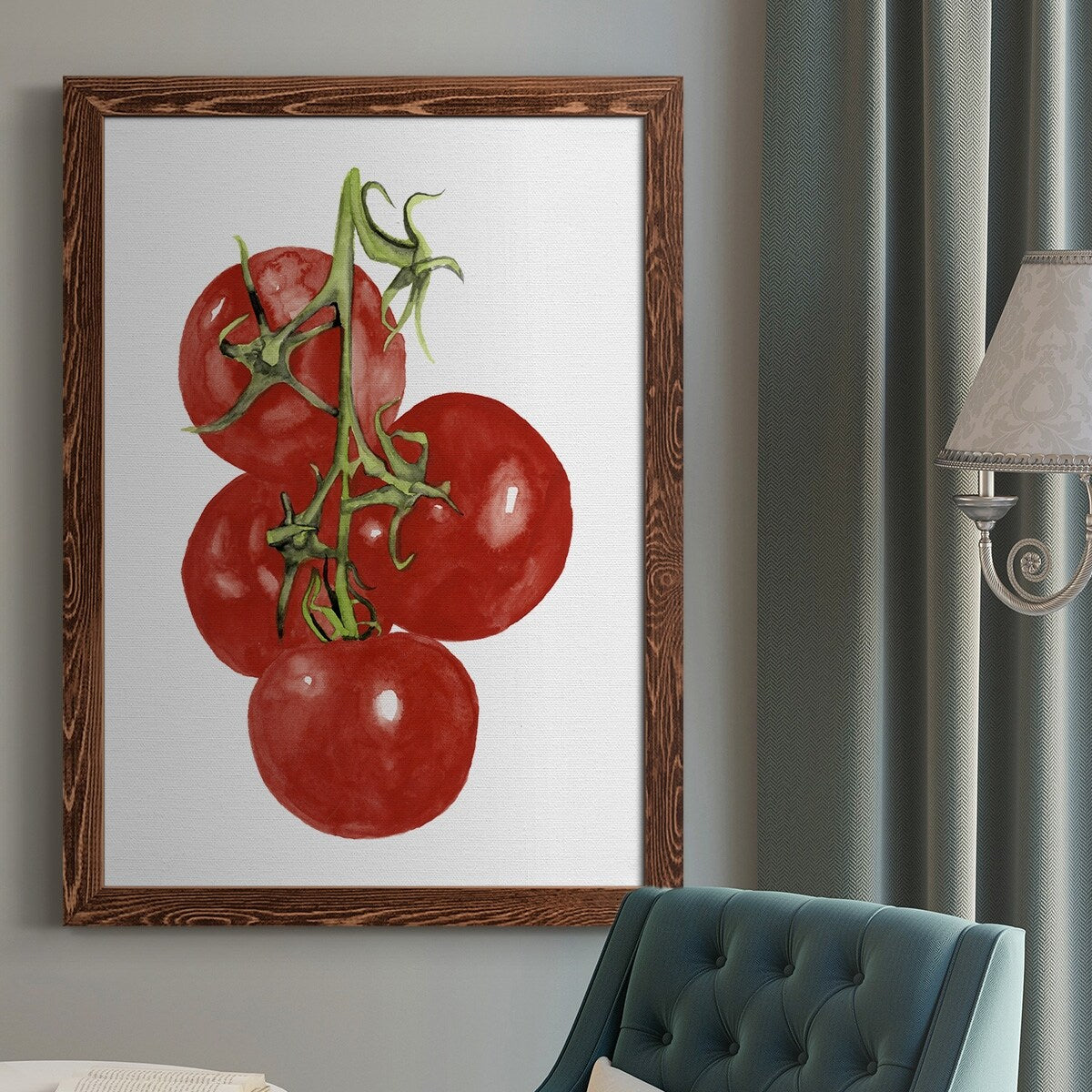 Watercolor Veggie IV-Premium Framed Canvas - Ready to Hang