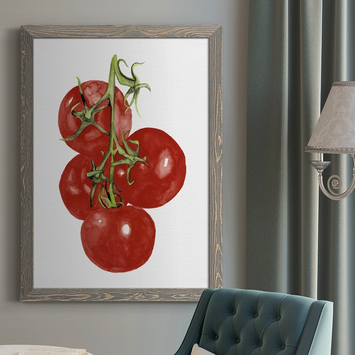 Watercolor Veggie IV-Premium Framed Canvas - Ready to Hang