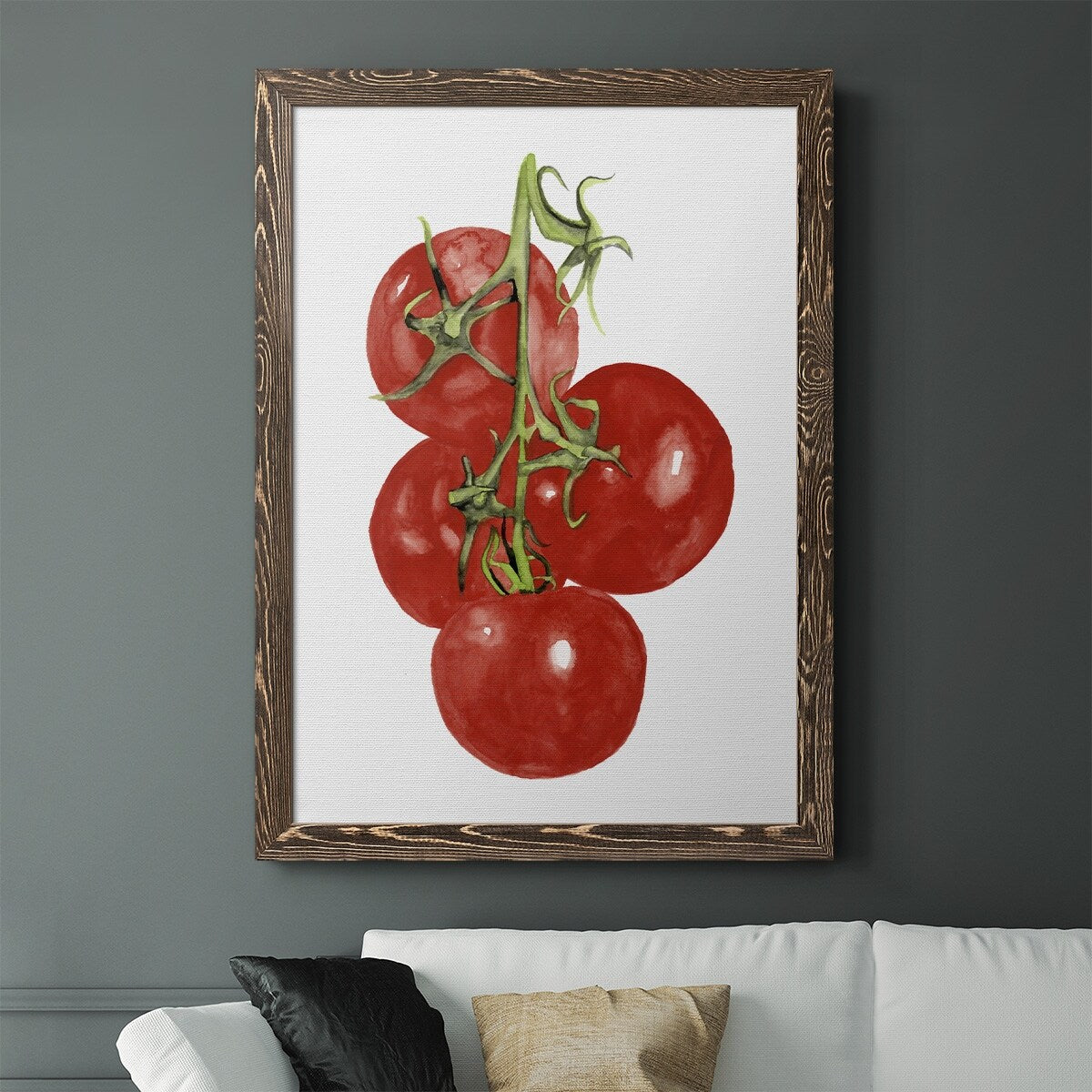 Watercolor Veggie IV-Premium Framed Canvas - Ready to Hang