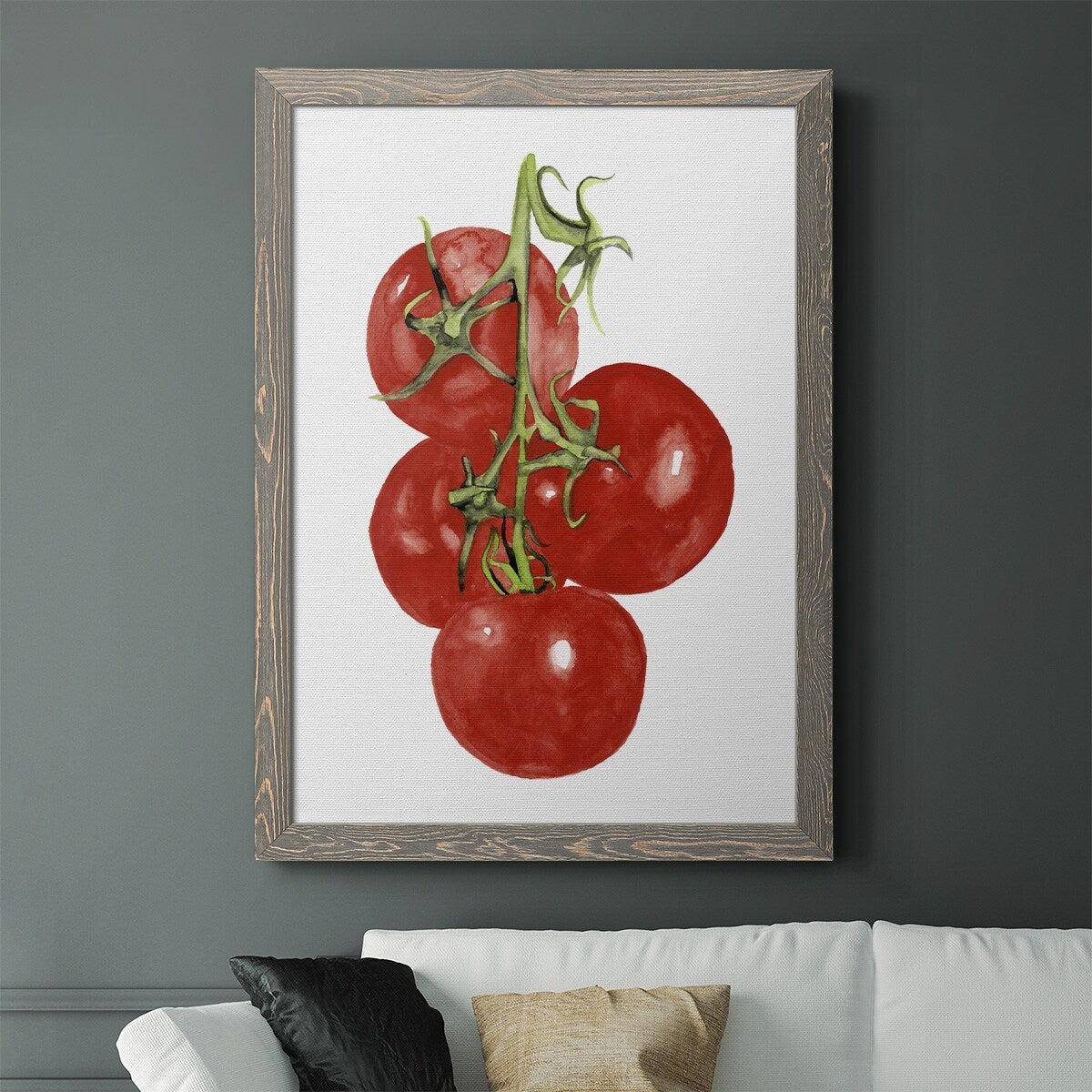 Watercolor Veggie IV-Premium Framed Canvas - Ready to Hang