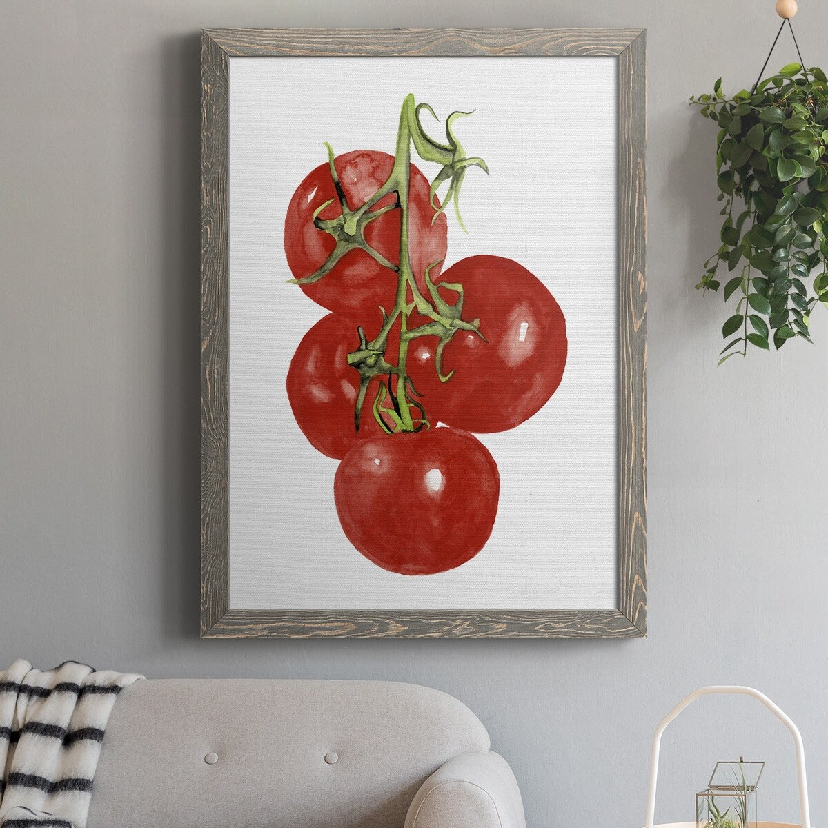 Watercolor Veggie IV-Premium Framed Canvas - Ready to Hang