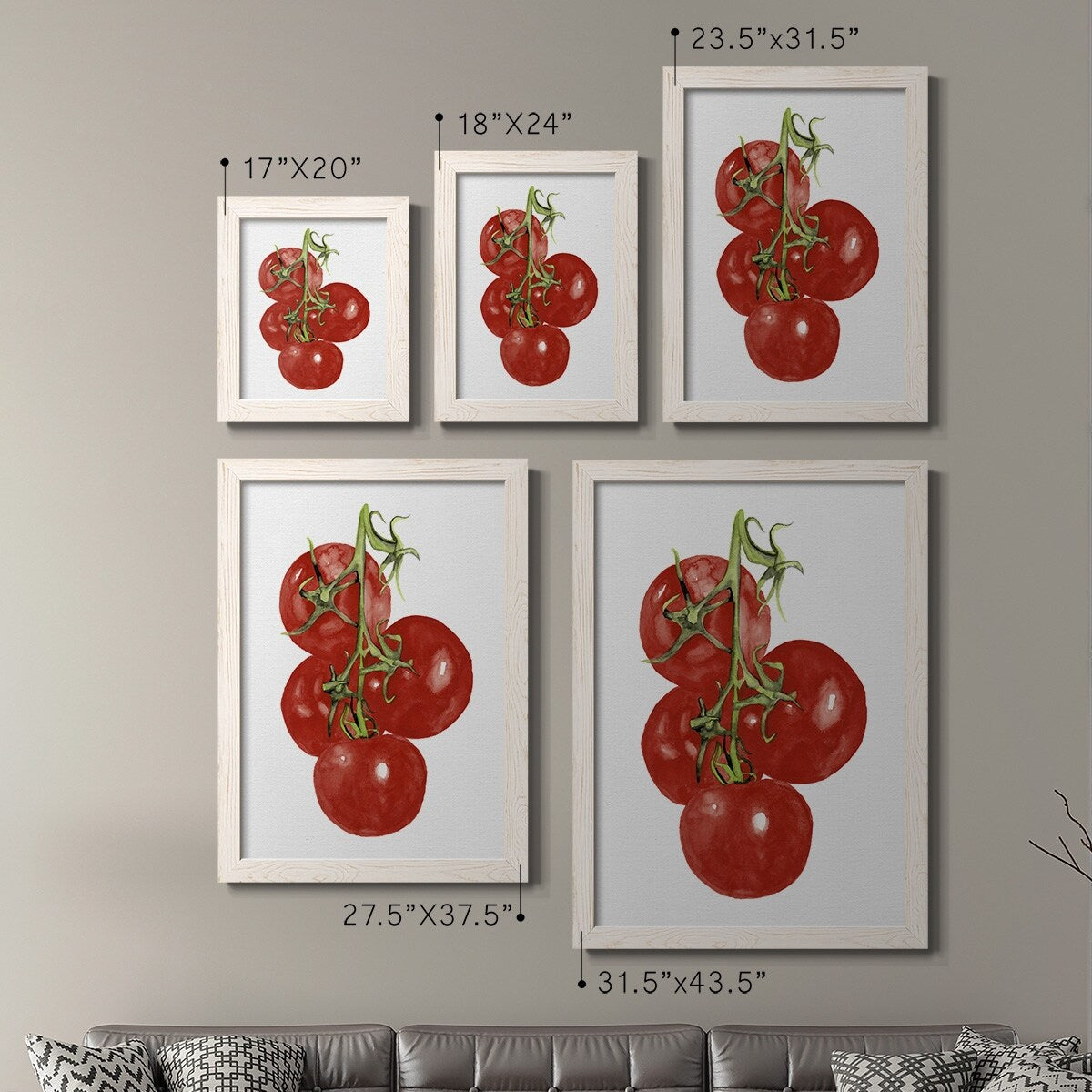 Watercolor Veggie IV-Premium Framed Canvas - Ready to Hang