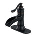 Waterfall Bathroom Faucet Single Handle Bathroon Sink Faucets One Hole Modern Basin Vanity Mixer Taps With Valve And Deck Plate