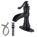 Waterfall Single Handle Bathroom Faucet With Drain Assembly Single Hole Bathroom Sink Faucets Modern Basin Vanity Mixer Taps