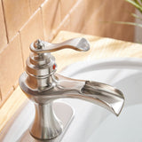 Waterfall Single Handle One Hole Bathroom Sink Faucet
