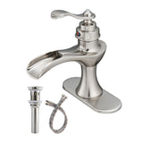 Waterfall Single Handle One Hole Bathroom Sink Faucet