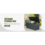 Waterproof 100/120/150/160-Gallon Outdoor Deck Box for Patio Storage